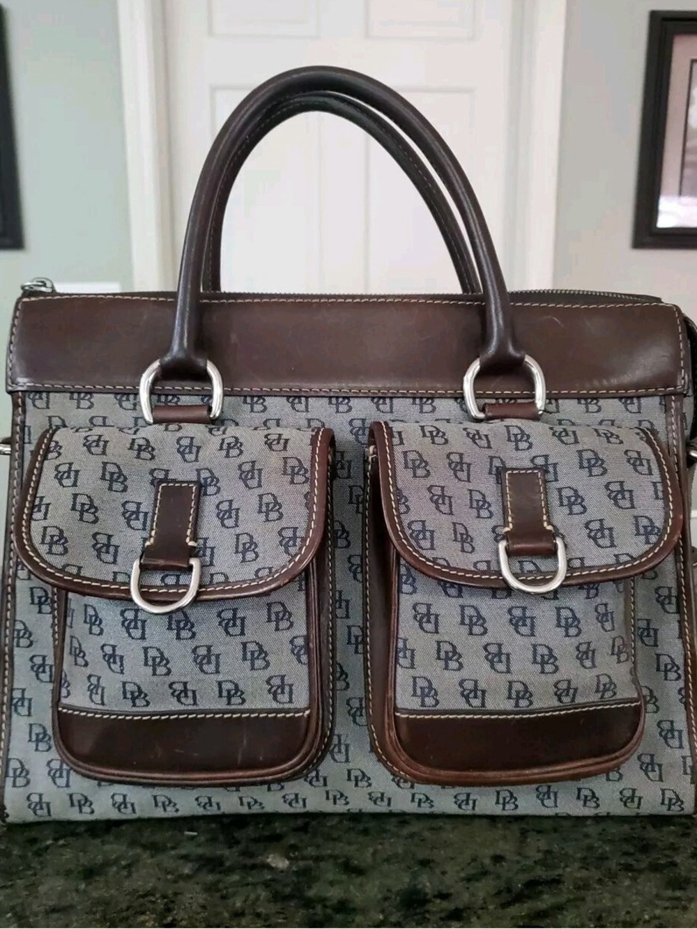 Dooney & Bourke Signature Double Pocket Tote